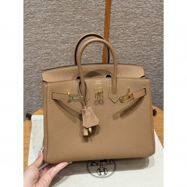 Hermes Birkin 25 / Birkin 30  in Togo Leather-Milk tea