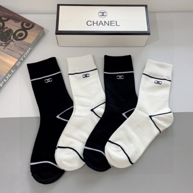 Chanel socks ( 4 pairs)