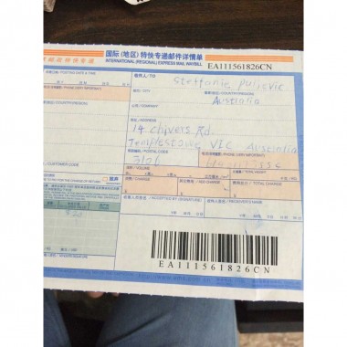 Customer from Australia order placed on 2015-6-28