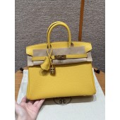 Hermes Birkin 25 / Birkin 30  in Togo Leather-Lemon Yellow