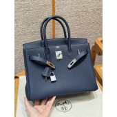 Hermes Birkin 25 / Birkin 30  in Togo Leather-Navy blue