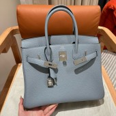 Hermes Birkin 25 / Birkin 30  in Togo Leather-Linen blue