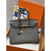 Hermes Birkin 25 / Birkin 30  in Togo Leather-Etain grey