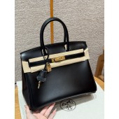 Hermes Birkin 25 / Birkin 30  in Box Leather-Black