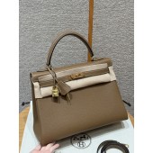 Hermes Kelly 35cm in Togo leather-Alezan 