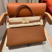 Hermes Kelly 35cm in Togo leather-Brown