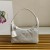 Mini borsa in raso con cristalli