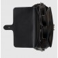 Interlocking GG Calfskin Borse, Black