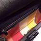 Bamboo Daily Leather Clutch, Black 