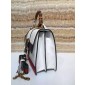Dionysus large leather bag, white 