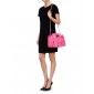 Moschino Lambskin Jacket Medium Shoulder Bag, Rose Pink 