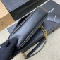 Saint Laurent Calypso Small in Plunged Lambskin-Black