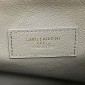 Saint Laurent LE 5 À 7 Supple Large in grained leather -Stone Moss