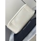 Saint Laurent LE 5 À 7 Supple Large in grained leather -White