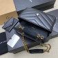 Saint Laurent Loulou Small in matelasse lambskin-Black