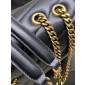 Saint Laurent Loulou Medium in matelasse lambskin-Black