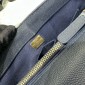 Chanel Medium Coco Handle Bag-Navy blue with Burgundy Lizard handle