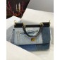 Authentic quality-Dolce Gabbana Large Sicily Handbag in Denim 