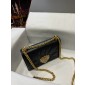 Dolce Gabbana Medium Devotion bag in Quilted Nappa leather-Black