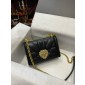 Dolce Gabbana Medium Devotion bag in Quilted Nappa leather-Black