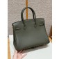 Hermes Birkin 25 / Birkin 30  in Togo Leather-Olive green