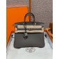 Hermes Birkin 25 / Birkin 30  in Togo Leather-Etain grey