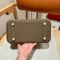 Hermes Birkin 25 / Birkin 30  in Togo Leather-Etoupe grey