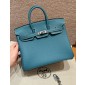Hermes Birkin 25 / Birkin 30  in Togo Leather-Denim blue
