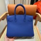 Hermes Birkin 25 / Birkin 30  in Togo Leather-Electric blue