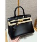 Hermes Birkin 25 / Birkin 30  in Box Leather-Black