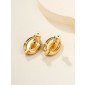 Hermes Mini Mailon Earrings-Etoupe