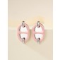 Hermes Mini Mailon Earrings-Rose candeur