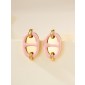 Hermes Mini Mailon Earrings-Rose candeur
