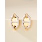 Hermes Mini Mailon Earrings-Crème
