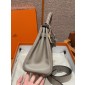 Hermes Kelly Lakis Pocket 28 / 32 in Swift Leather-Girs Asphalte