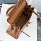 Hermes Kelly Lakis Pocket 28 / 32 in Swift Leather-Brown