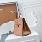 Hermes Kelly Lakis Pocket 28 / 32 in Swift Leather-Brown