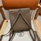 Hermes Kelly Ado Backpack in togo leather-Etoupe