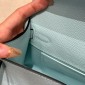 Hermes Kelly Pochette in Epsom Leather- Blue zephyr