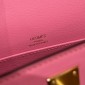 Hermes Kelly Pochette in Swift Leather-Rose lipstick