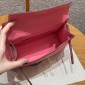 Hermes Kelly Pochette in Swift Leather-Rose lipstick