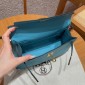Hermes Kelly Pochette in Swift Leather-Blue de nord