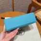 Hermes Kelly Pochette in Swift Leather-Blue de nord