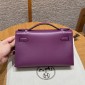 Hermes Kelly Pochette in Swift Leather-Anemone