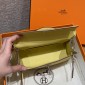 Hermes Kelly Pochette in Swift Leather-Jaune Poussin