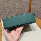 Hermes Kelly Pochette in Swift Leather-Vert Vertigo