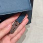 Hermes Kelly Pochette in Swift Leather-Blue de presse