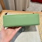 Hermes Kelly Pochette in Epsom Leather-Vert Criquet