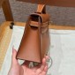 Hermes Kelly Pochette in Swift Leather-Brown