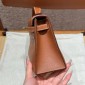 Hermes Kelly Pochette in Swift Leather-Brown